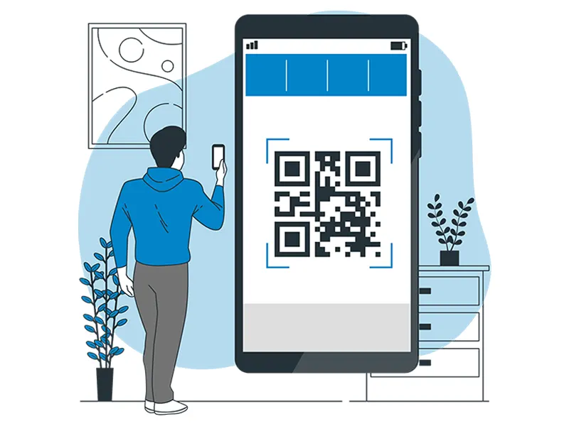 Скриншот страницы системы QR-кодов в приложении